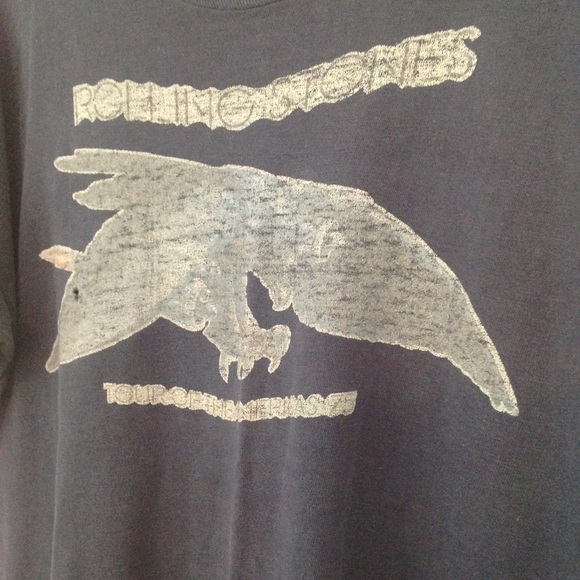 RARE Vintage 1975 Rolling Stones Tour T-shirt - Picture 2 of 4